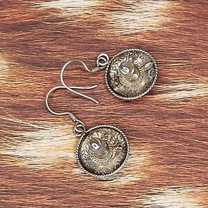 Sterling Sombrero Earrings